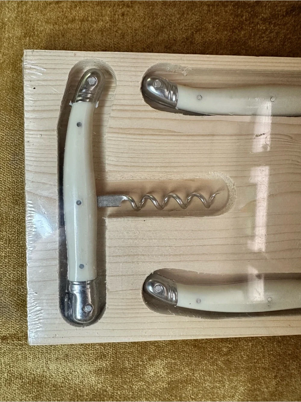 New Laguiole 3 Piece Wine & Cheese Knife Service Set Made in France